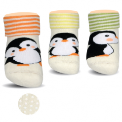 BROSS Baby Thermo-Stoppersocken Pinguin 3 Paar