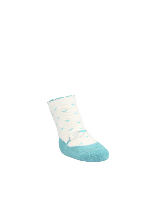 BROSS Baby Thermo-Stoppersocken Schleifen türkis